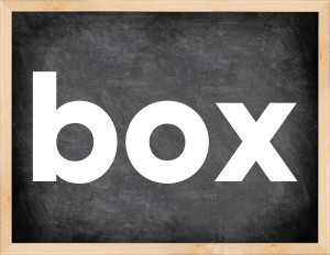 3 forms of the verb box