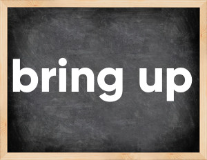 3 forms of the verb bring up