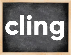 3 forms of the verb cling