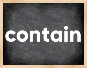 3 forms of the verb contain