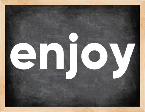 3 forms of the verb enjoy