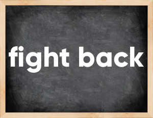 3 forms of the verb fight back