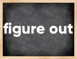 3 forms of the verb figure out