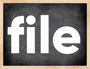 3 forms of the verb file