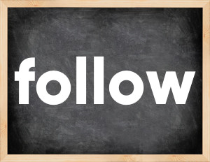 3 forms of the verb follow