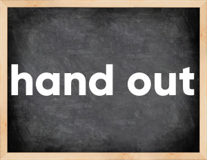3 forms of the verb hand out