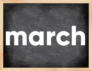 3 forms of the verb march