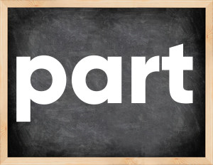 3 forms of the verb part