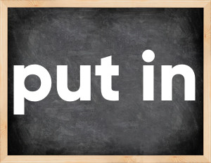 3 forms of the verb put in