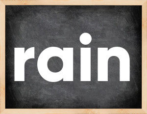 3 forms of the verb rain in English