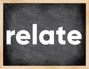 3 forms of the verb relate