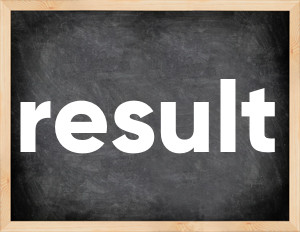 3 forms of the verb result