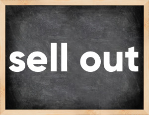 3 forms of the verb sell out