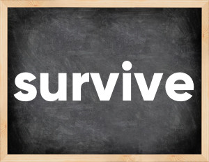 3 forms of the verb survive