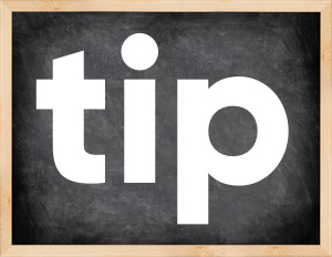 3 forms of the verb tip